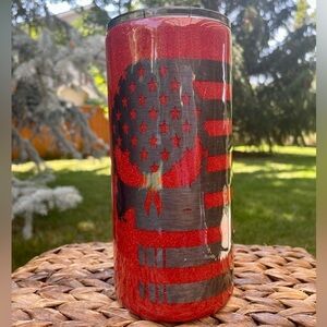 NEW “Punisher” Custom made Stainless Steel Insulated Travel Tumbler.
